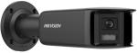 8 MP fix ColorVu AcuSense IP panoráma csőkamera; IR/láthatófény; fény- és hangriasztás; fekete