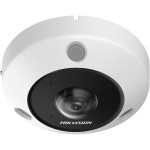 6 MP 360° vandálbiztos IR Smart IP fisheye kamera; hang I/O; riasztás I/O; mikrofon/hangszóró