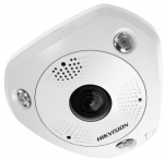 12 MP 360° vandálb. IR Smart IP fisheye kamera; hang I/O; riaszás I/O; mikrofon/hangsz.; ImmerVision