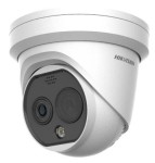 IP thermal (256x192) 90°x65.4° and optical (4 MP) camera; -20°C-550°C; flashing light/sound alarm