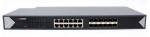 24-port Gbit switch; 12 RJ45 + 12 SFP ports; unmanaged