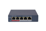 5-port PoE switch (45 W); 4 PoE + 1 uplink port; managed