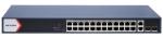 28 portos Gbit PoE switch (230 W); 24 PoE +/ 2 RJ45 + 2 SFP uplink port; smart menedzselhető