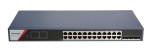 28 portos Gbit PoE switch (370 W); 24 PoE + 4 SFP uplink port; smart menedzselhető