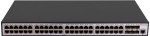 54 portos switch; L2; 48 1000M RJ45 + 6 10G SFP; menedzselhető