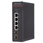 6 portos ipari PoE switch (300 W); 4 PoE+/ 2 SFP uplink; menedzselhető; táp nélkül
