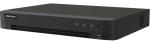 8 csatornás THD DVR; 8MP @8fps, 5MP@12fps, 1080p@25fps; +8× 8MP IP; koax audio