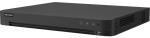 8 csatornás THD DVR; 8MP @8fps, 5MP@12fps, 1080p@25fps; +8× 8MP IP; koax audio