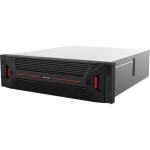 128 csatornás NVR; 1024/1024 Mbps be-/kimeneti sávszélesség; riasztás I/O; eSata