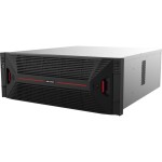 128 csatornás NVR; 1024/1024 Mbps be-/kimeneti sávszélesség; riasztás I/O; eSata
