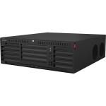 32 csatornás NVR; 384/256 Mbps be-/kimeneti sávszélesség; riasztás I/O; eSata