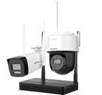 IP SOHO camera set; 4-channel NVS+1 pcs DS-2CV1023G2-LIDWF(2.8mm)(B)+DS-2DE2C200MWG/W(2.8mm)