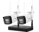 IP SOHO kamera szett; 4 csatornás NVS + 2 db DS-2CV1023G2-LIDWF(2.8mm)(B)