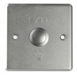 Opening button; stainless steel and metal button