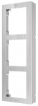 Condominium IP video intercom mounting frame for surface; 3-modul version; stainless steel