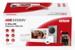 Kétvezetékes HD video-kaputelefon szett; kültéri; fehér beltéri; disztributor