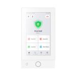 7" érintőképernyős kezelő AX Hybrid Pro G2 központokhoz; 2/1 I/O; M1/DESFire; Eth./WiFi; PoE; fehér