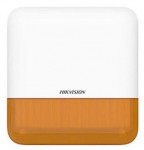 Wireless outdoor siren for AXPro control panels; 110 dB; IP65; 868 MHz; 12 VDC/4x CR123A; orange