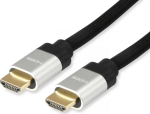 HDMI2.1 kábel, apa/apa, 8K/60Hz, eARC, VRR, QMS, QFT, ALLM, DSC, aranyozott, 5m