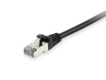 S/FTP patch cable; cat6a; black; 1 m