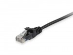 UTP patch kábel; cat6; fekete; 1 m