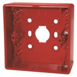 Manual call point backing; for mounting the call point on surface; red