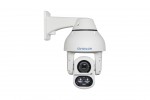 2 MP H4 IR PTZ outdoor dome camera; 30x zoom; IK10; IP66; 250 m IR; self learning analytics