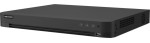 16 csatornás AcuSense THD DVR; 5MP lite@12fps, 1080p lite@20fps, 720p@20fps; +8× 4MP IP; koax audio