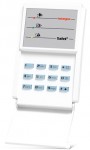 Partition keypad for INTEGRA control panels; with flap cover; blue backlighting of keypad