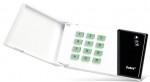 Partition keypad for INTEGRA control panels; with flap cover; green backlighting of keypad