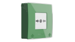 Manual Call Point vezeték nélküli kézi jelzésadó Ajax rendszerekhez; zöld