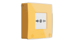 Manual Call Point vezeték nélküli kézi jelzésadó Ajax rendszerekhez; sárga