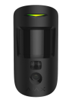 MotionCam PIR motion detector with PhOD built-in camera; HDR; image on demand; black