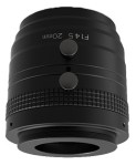 Lens; 20 mm fix focal length; 4K; F4.5-C; 30 mm sensor size; M42-mount