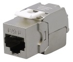 Keystone STP connector; cat6; 180°; toolless