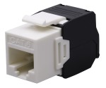 Keystone UTP connector; cat6; 180°; mountable without tools