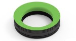 OPT RIP series ring light; shadowless; 170x34.5mm; green; 24V/19.2W