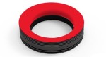 OPT RIP series ring light; shadowless; 170x34.5mm; red; 24V/15.1W