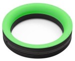 OPT RIP series ring light; shadowless; 230x34.5mm; green; 24V/20.4W