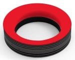 OPT RIP series ring light; shadowless; 230x34.5mm; red; 24V/20.4W