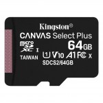 64GB microSD kártya; microSDXC; UHS-I Speed Class; U1; V10; adapterrel