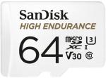 SanDisk High Endurance 64GB micro SD kártya; microSDXC; Class 10 UHS-I