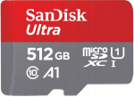 SanDisk Ultra 512GB micro SD kártya; microSDXC; Class 10 UHS-I