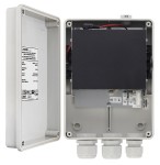 6-port Gbit PoE switch (30 W) in outdoor box; 4 PoE + 2 uplink ports; unmanaged