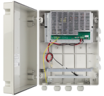 Kültéri doboz PoE switchekhez; szünetmentesíthető; 52VDC/2x12Ah/120W; IP44; 320x385x130mm