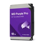 WD Purple Pro; 18 TB biztonságtechnikai merevlemez; 7200 rpm; 24/7 alkalmazásra; nem RAID komp.
