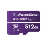WD Purple 512GB micro SD kártya; microSDXC; Class 10 UHS-I; 24/7